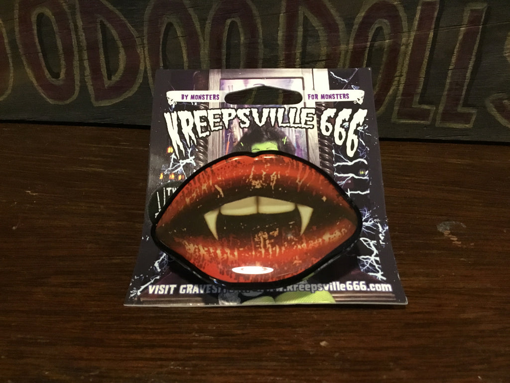 Vampire Mouth Two-Finger Ring
