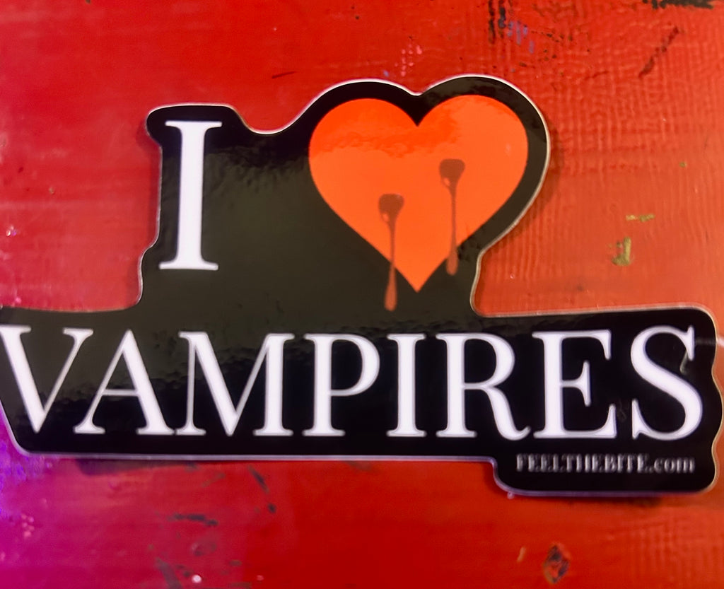 I ❤️ Vampires Sticker