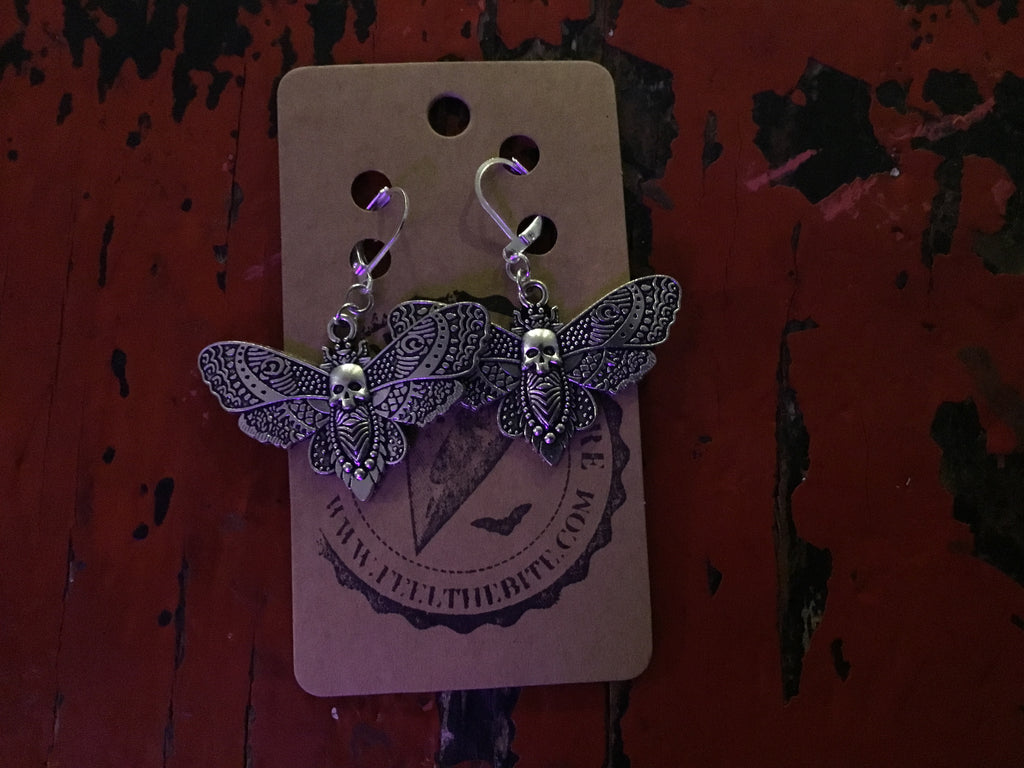 Death’s-Head Moth Earrings