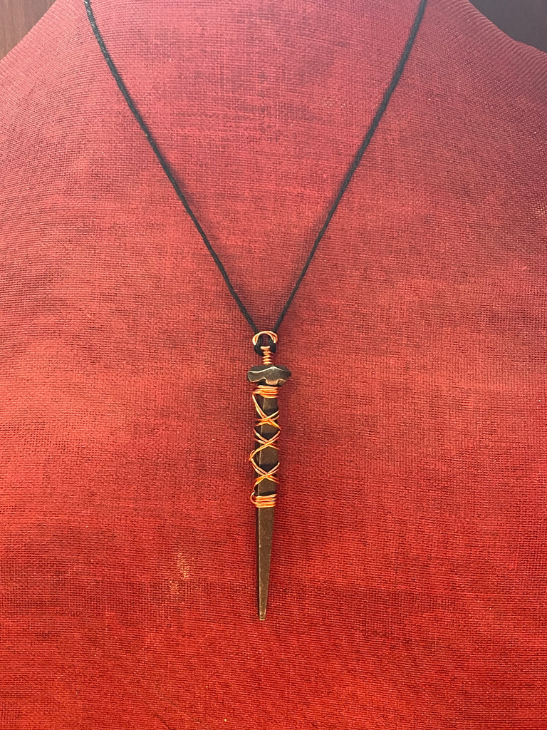 Wire wrapped coffin nail