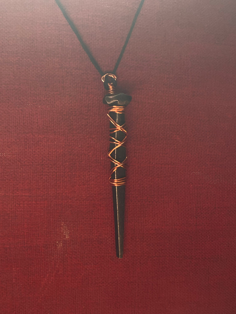 Wire wrapped coffin nail