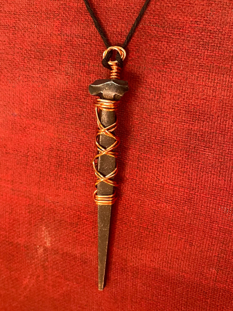 Wire wrapped coffin nail