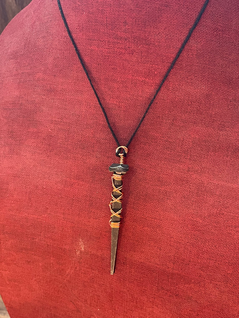 Wire wrapped coffin nail