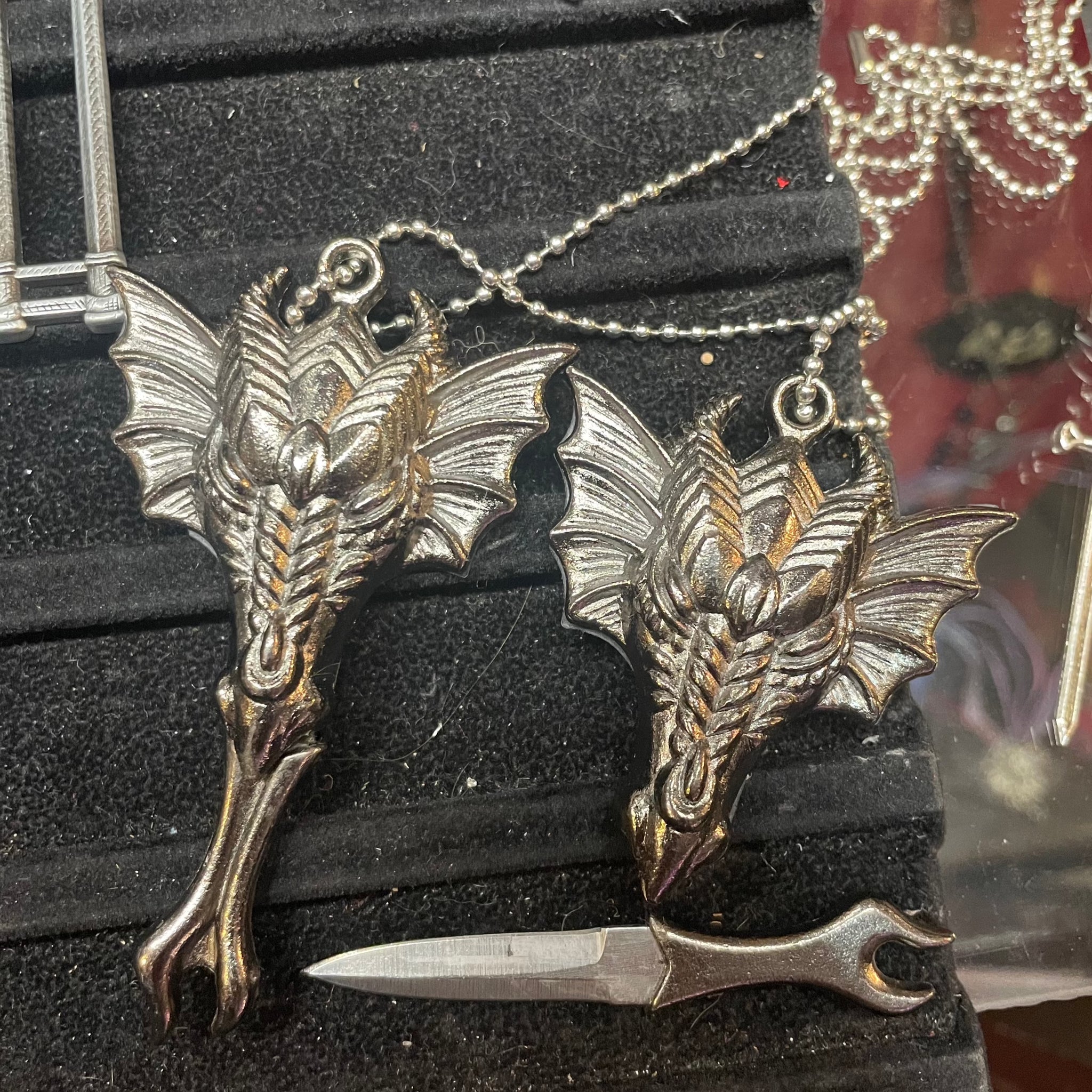 Dragon Dagger Athame Necklace Boutique du Vampyre