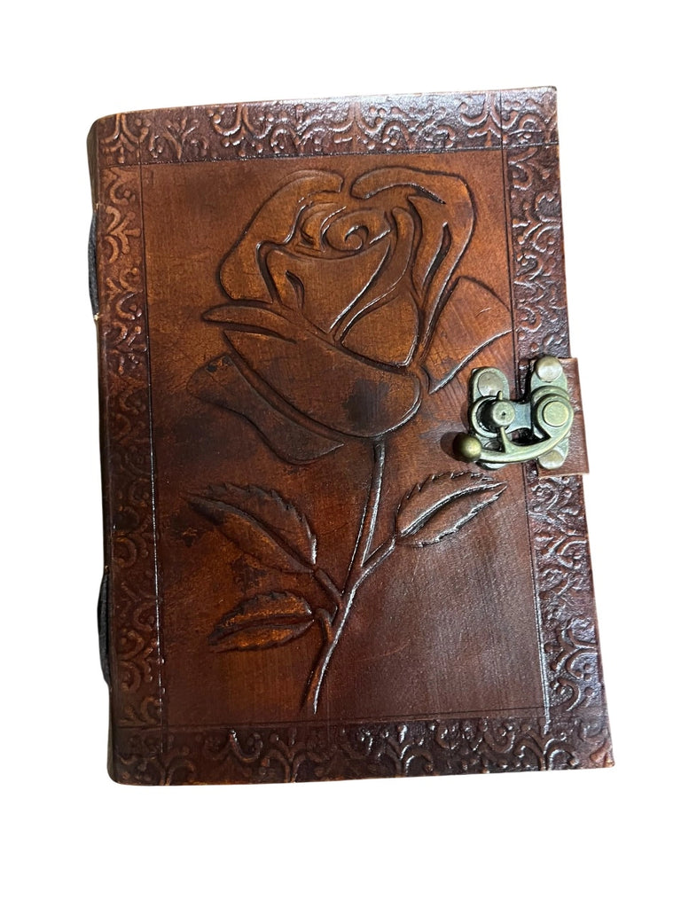 Vintage Rose Leather Journal