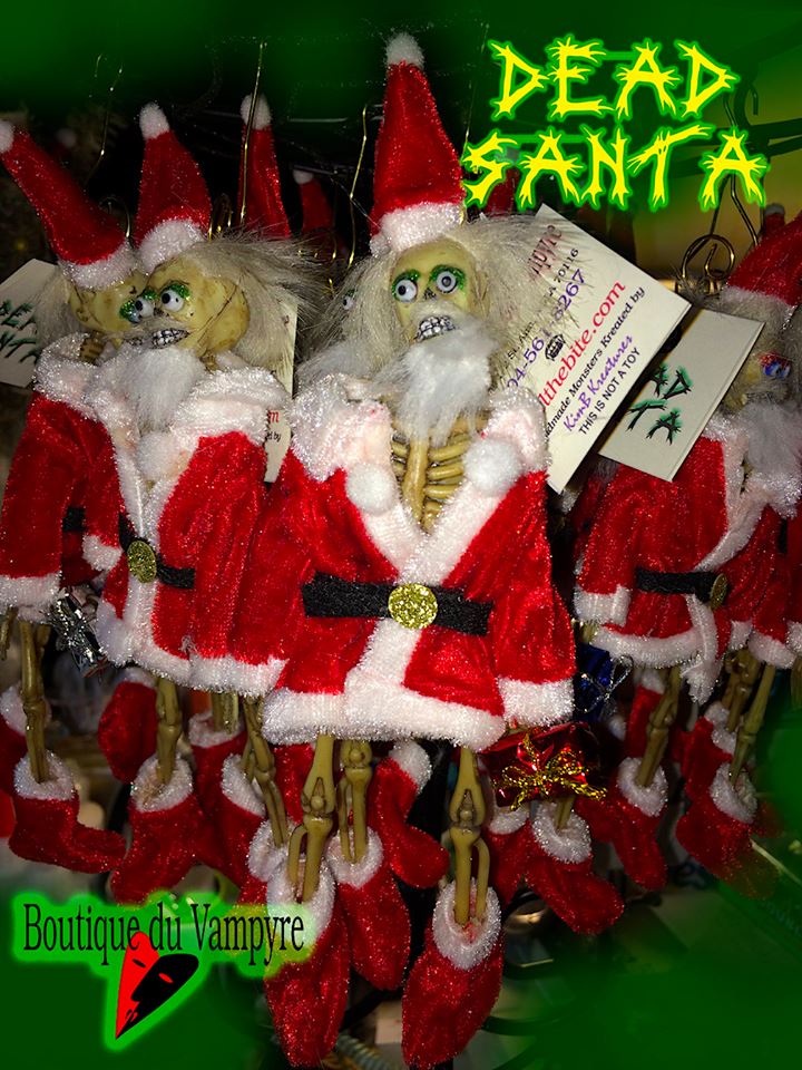 Dead Santa Ornament