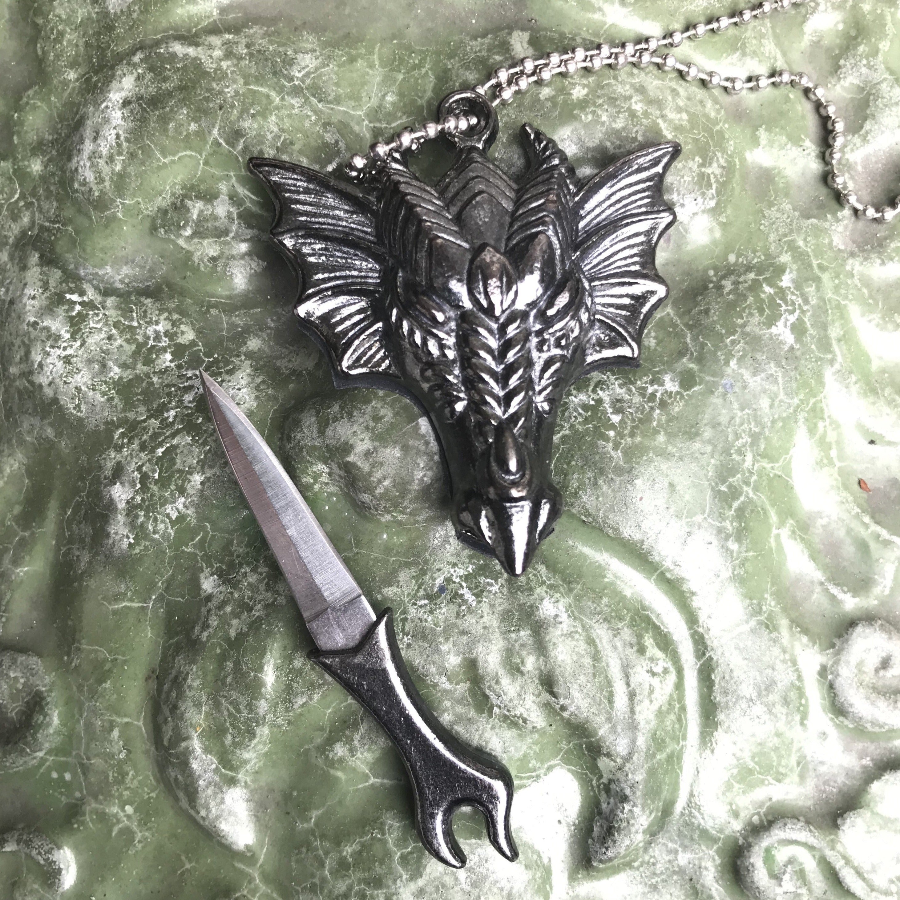 Hawk Tiny Knife Necklace – The Silver Spider