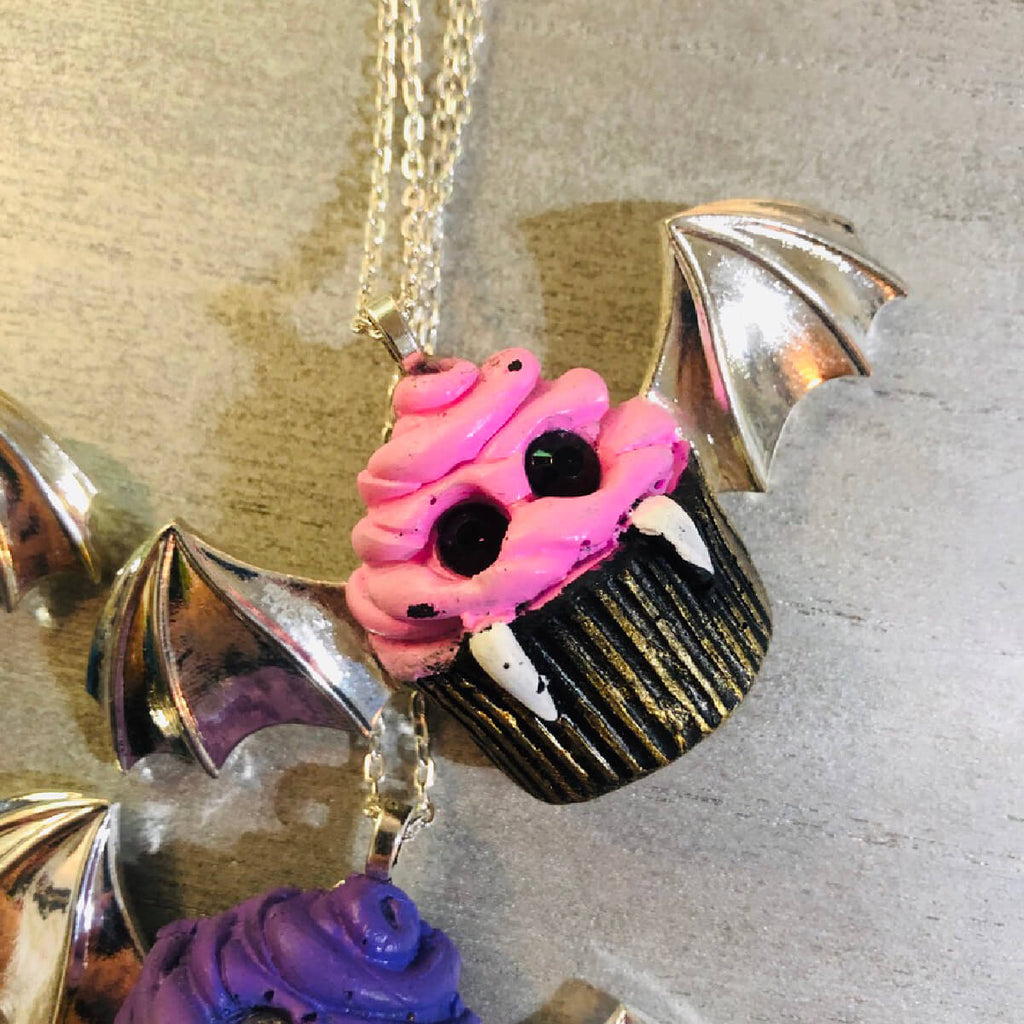 Necklace - Pendant - Vampire Cupcake