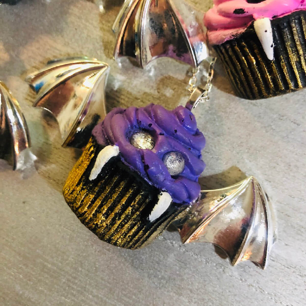 Necklace - Pendant - Vampire Cupcake