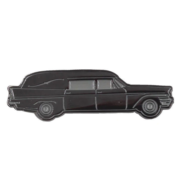 Hearse enamel pin