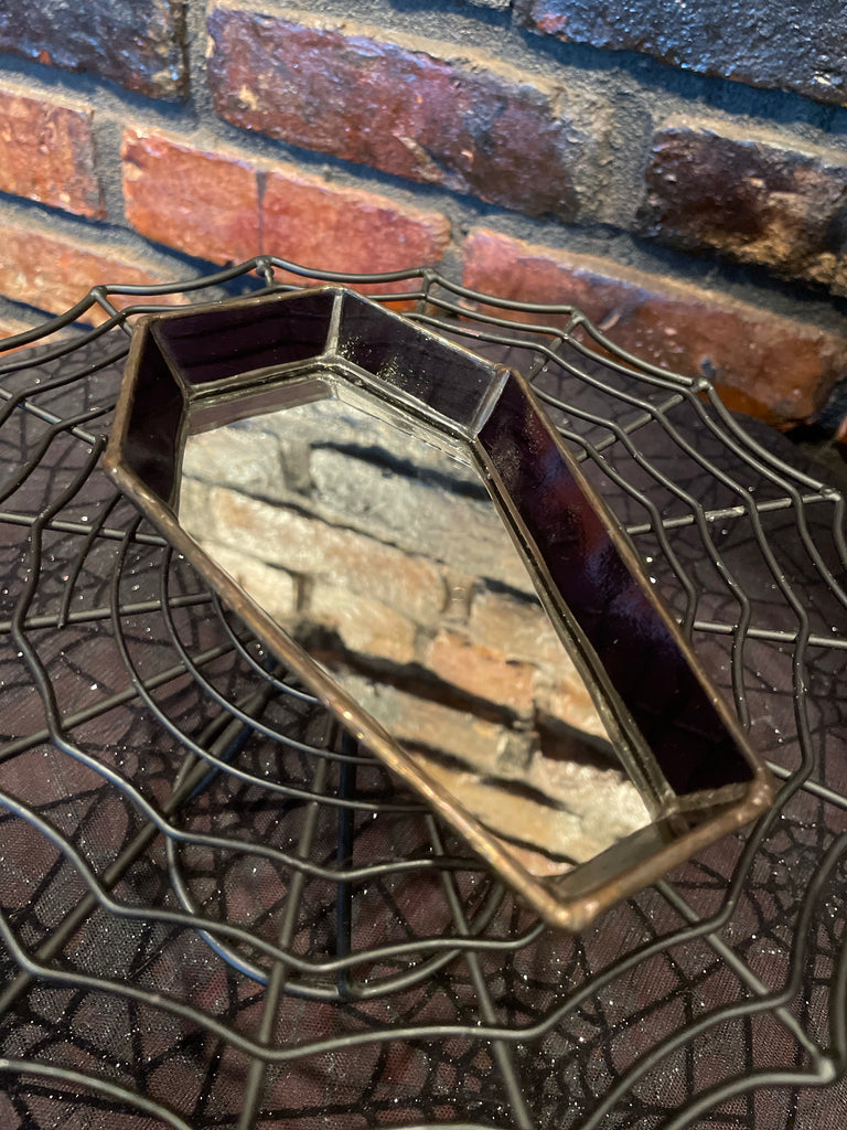 Stained Glass Coffin Tray