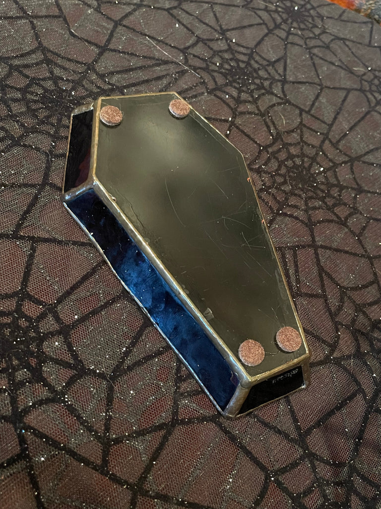 Stained Glass Coffin Tray