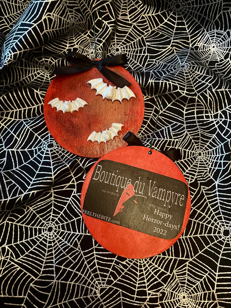 Blood Moon Flying Bats Ornament