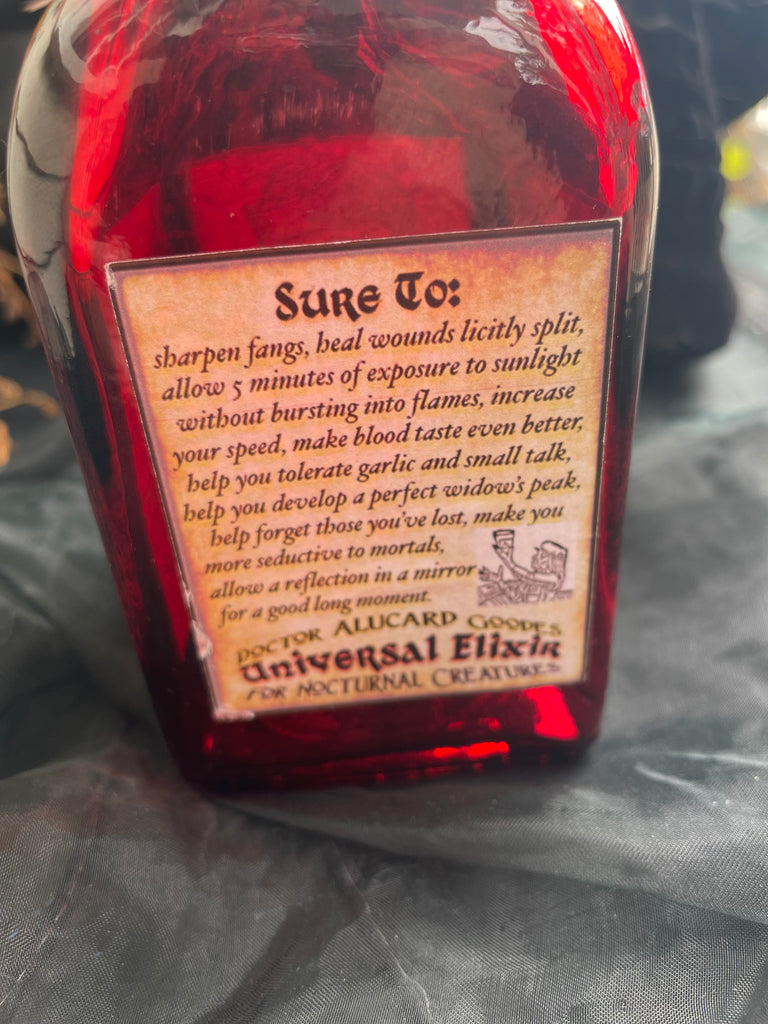 Dr. Alucard's Glass Elixir Bottle