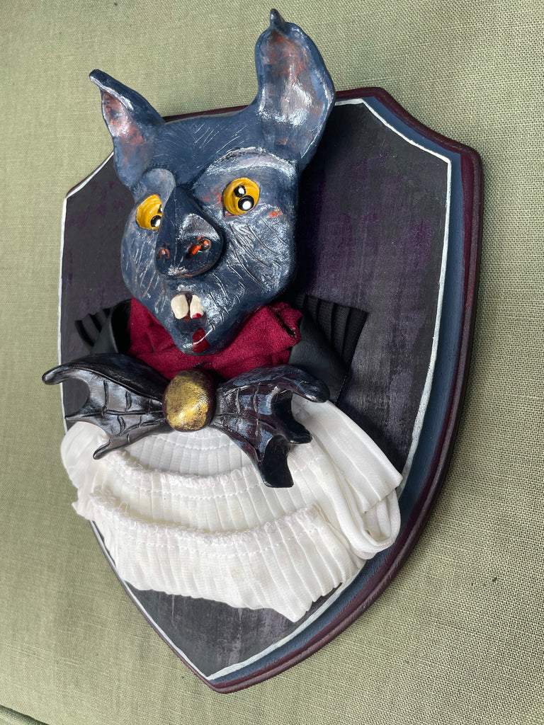 Bat Art Sculpture Bust